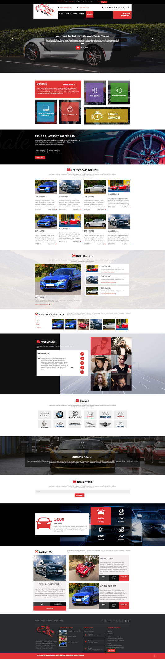 Premium Automotive WordPress Theme