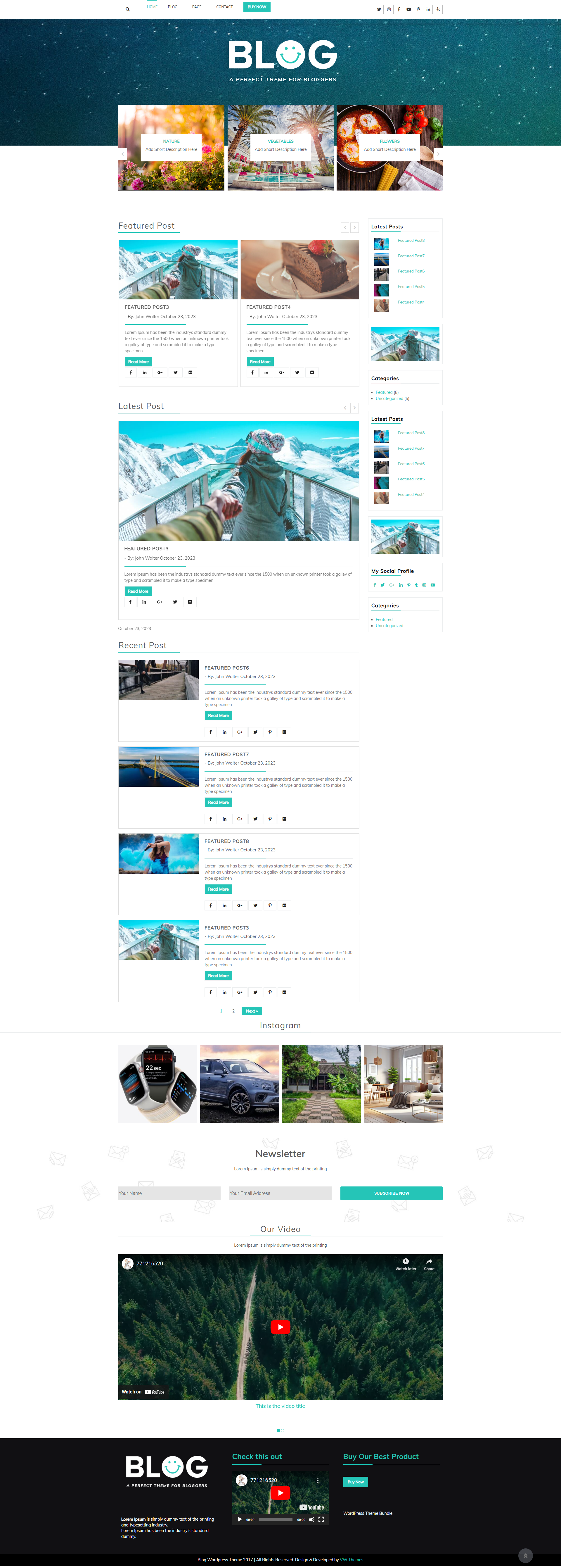 Premium Blog Wordpress theme