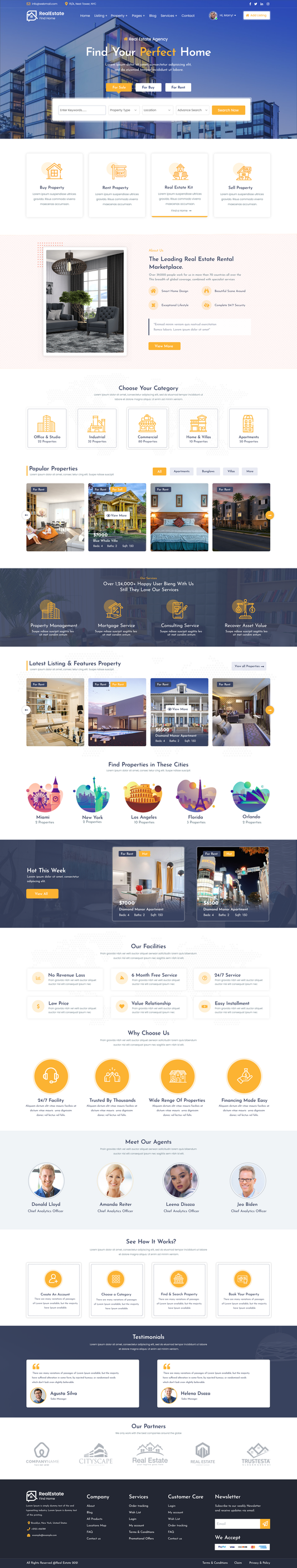 Real Estate Realtor WordPress Theme