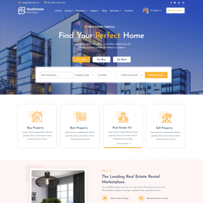 Real Estate Realtor WordPress Theme