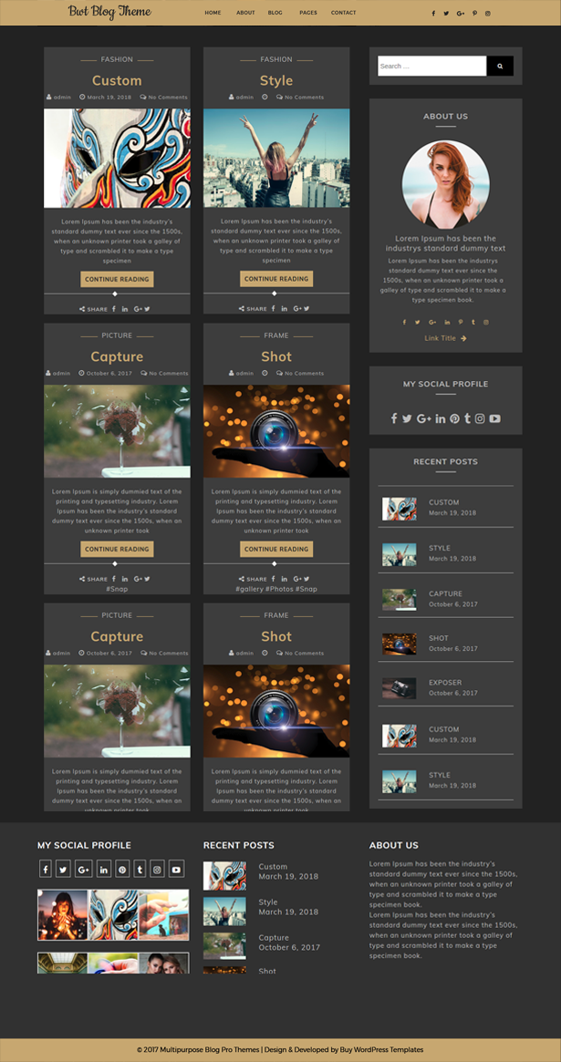 Best Free Ultimate Blogger WordPress Theme for Bloggers of Today ...