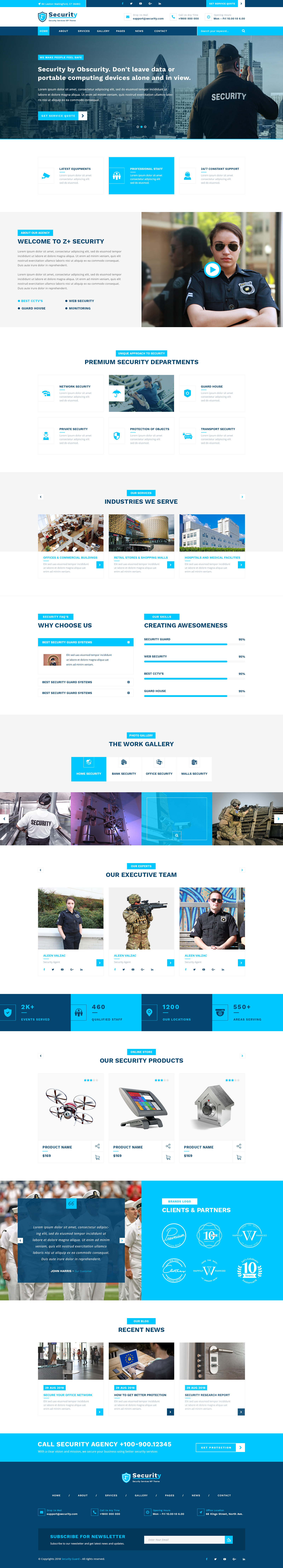 Security Guard WordPress Template Buywptemplates
