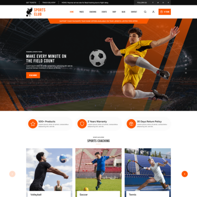 Sports League WordPress Theme