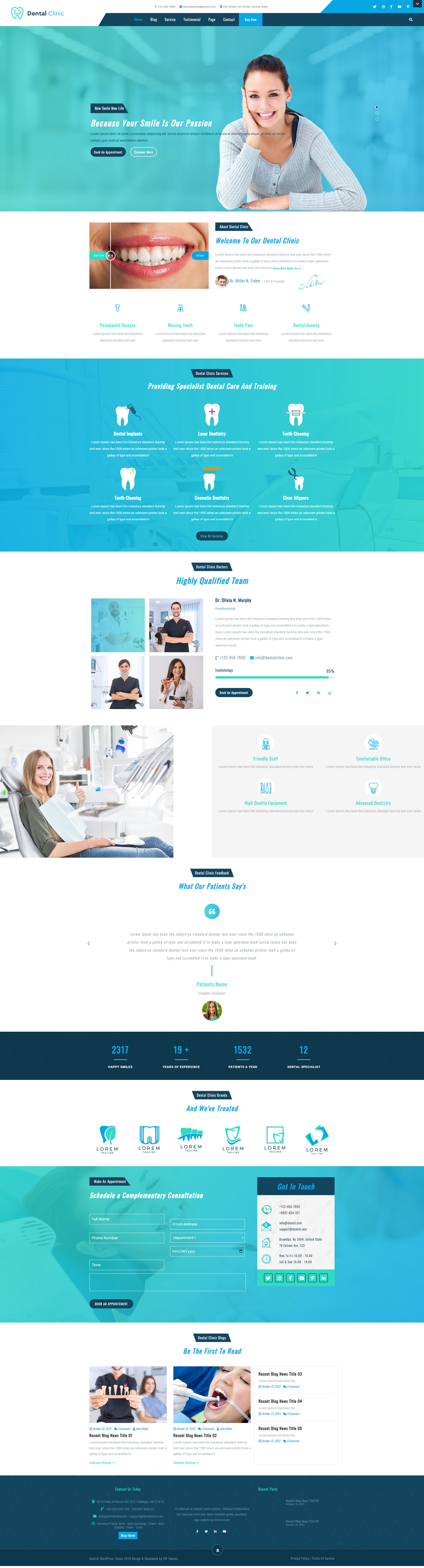Dentist wordpress theme