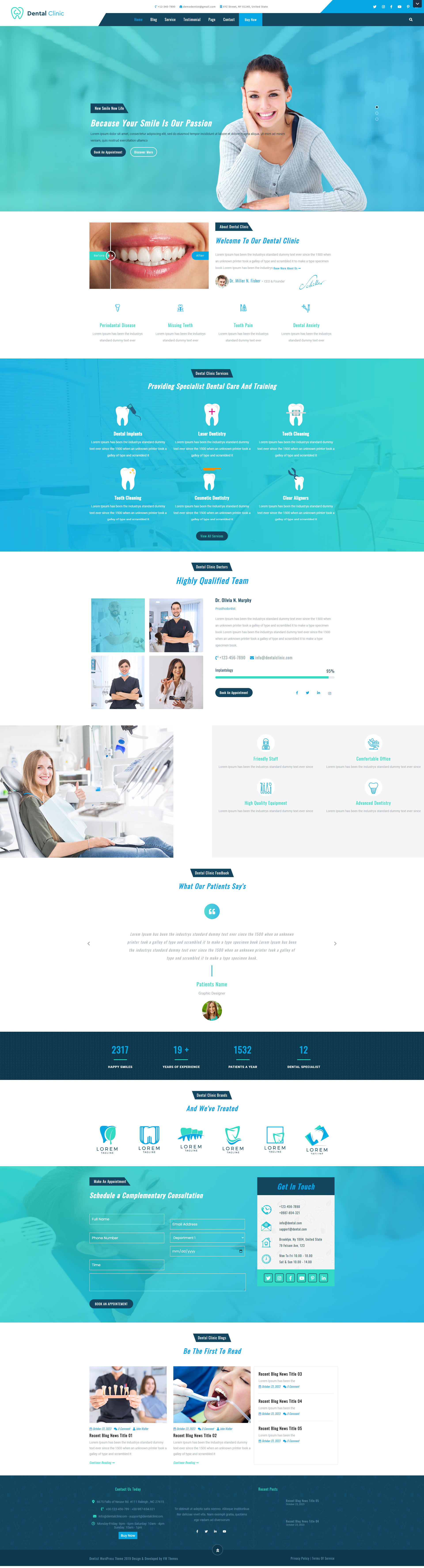 Dentist wordpress theme