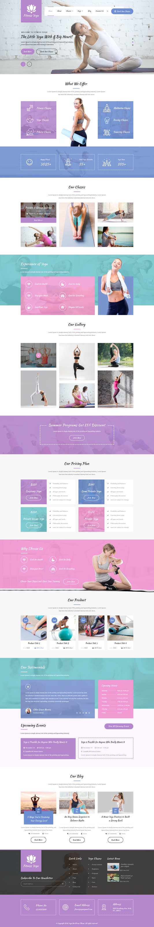 Yoga WordPress Template